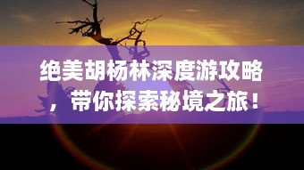 绝美胡杨林深度游攻略，带你探索秘境之旅！