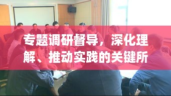专题调研督导，深化理解、推动实践的关键所在