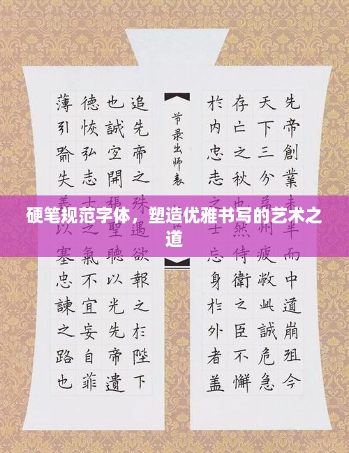 硬笔规范字体，塑造优雅书写的艺术之道