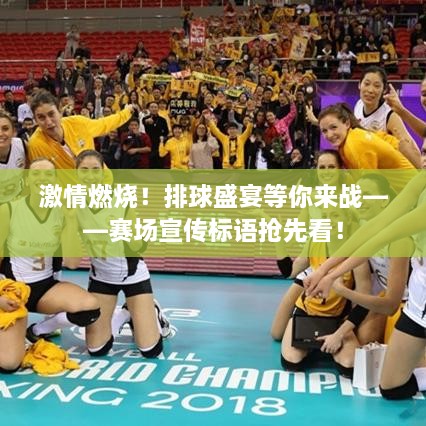 激情燃烧！排球盛宴等你来战——赛场宣传标语抢先看！